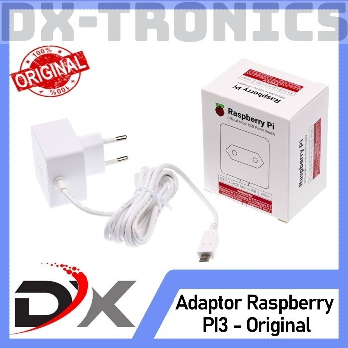 Terbaru Adaptor Raspberry Pi 3 Original 12.7W Adapter 5.1V Power Supply Pi3 Promo Terlaris