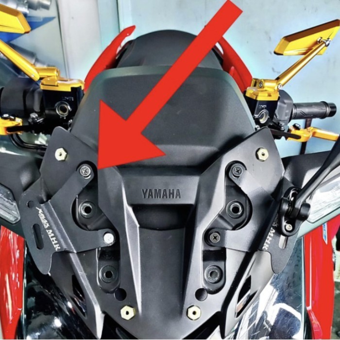Breket Serpo Spion Yamaha XMAX 2023 Bracket Spion XMAX New Connected