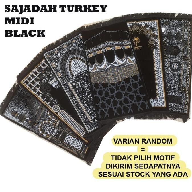 

Sajadah Turkey Midi Black Hitam - Grosir Souvenir Oleh Oleh Haji Umroh | Adilano