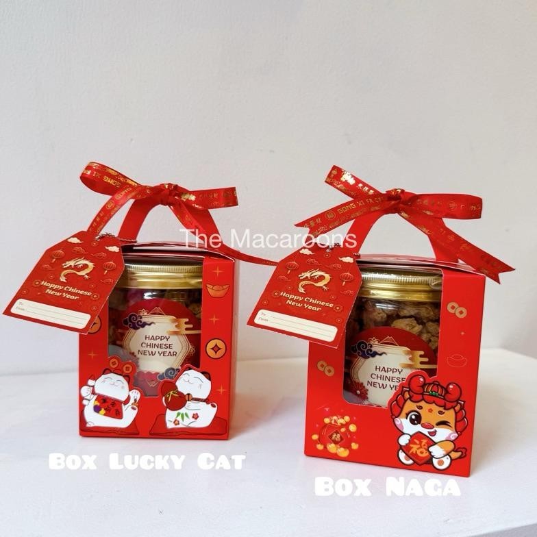 

PROMO MURAH [Ready Stock] - Hampers Imlek 2024 Tahun Naga - Parcel Souvenir Kue Kering Sincia - Chinese and Lunar New Year