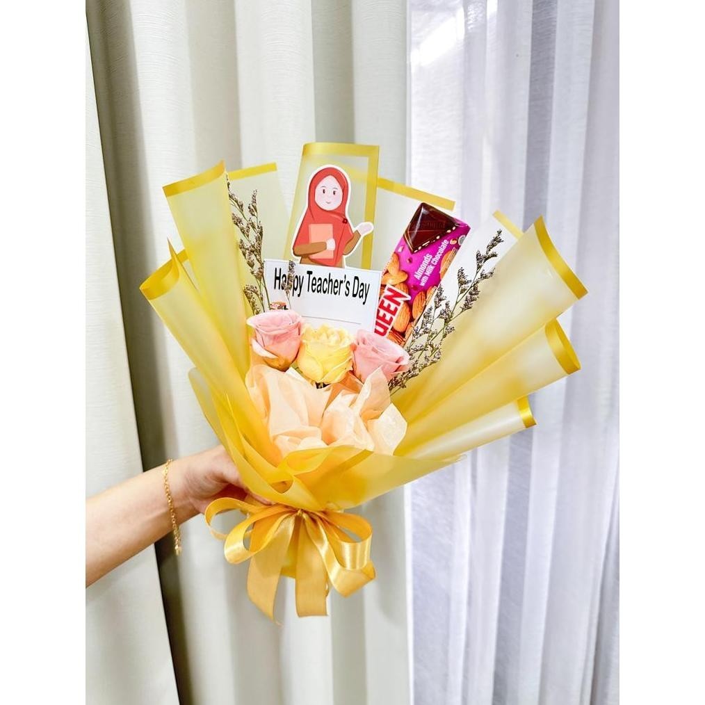 

PROMO MURAH BJ - Kado Guru Teachers Day Buket Coklat Silverqueen / Hadiah Terima Kasih