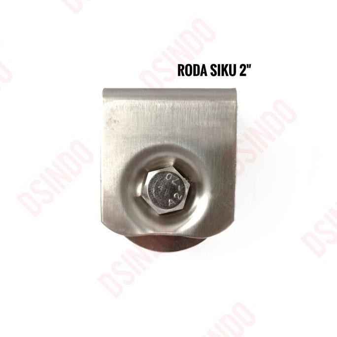 Termurah Roda Pintu Pagar Stainless Steel 2" Siku