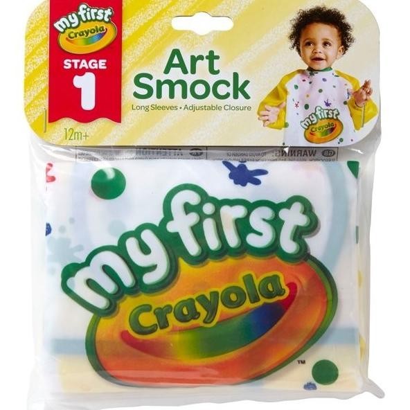 

My First Crayola Art Smock Stage 1 Long Sleeves Kids Apron 12m+