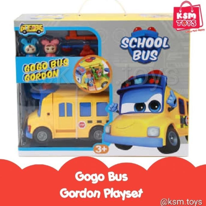 Mainan Gogo bus Gordon playset school bus