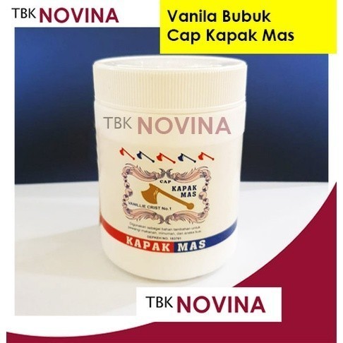 

VANILA GOLDEN AXE KAPAK MAS / VANILI KRISTAL / BUBUK VANILI 500gram