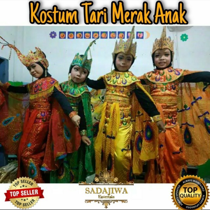 Kostum Tari Merak Anak