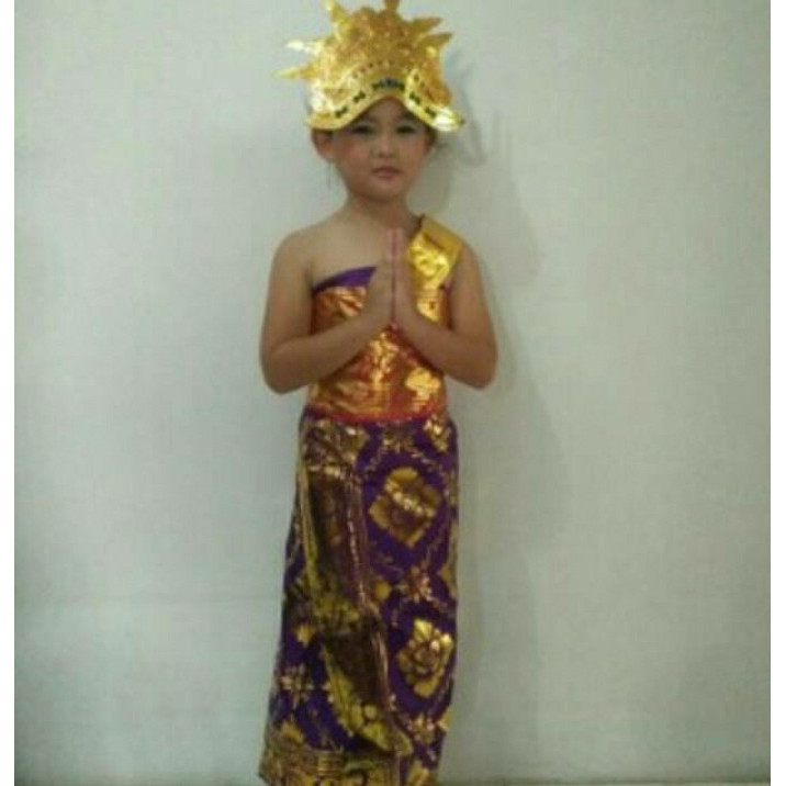 Baju Adat Bali Mahkota & Rambut // Baju Bali Tk & Sd // Baju Adat Anak