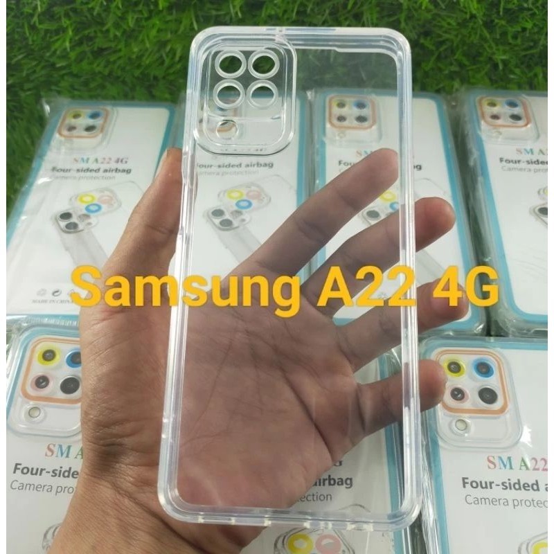 Softcase Slikon Transparan HP Samsung A22 4G / Casing Bening Clear Transparan