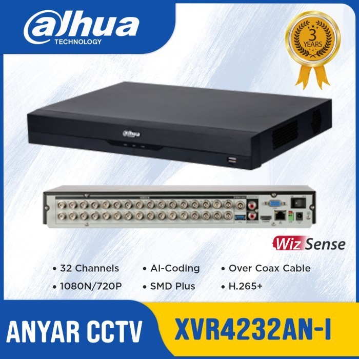 DAHUA XVR 32CH XVR4232AN-I DAHUA 32 CHANNEL XVR4232AN I