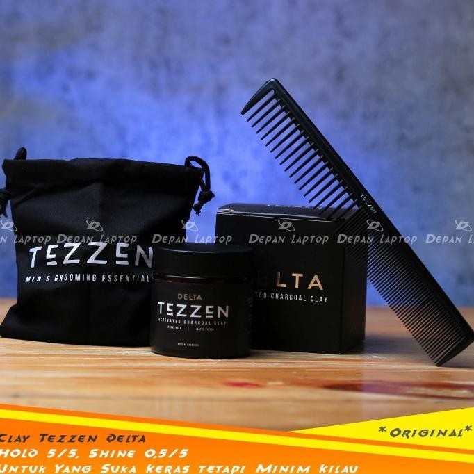 ORIGINAL Clay Tezzen Delta Keras Tetapi Tidak Kilau Rambut Jadi Wangi