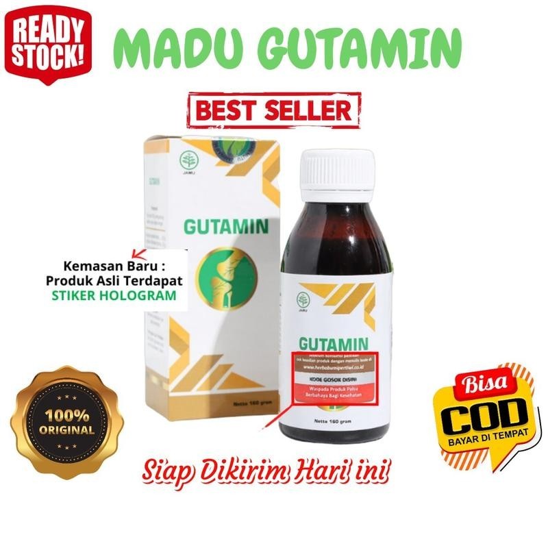 

Madu Gutamin Herbal 100% Original Untuk Persendian, Asam Urat, Kebas, Pengapuran Tulang Dan Sakit Tumit - Bisa COD