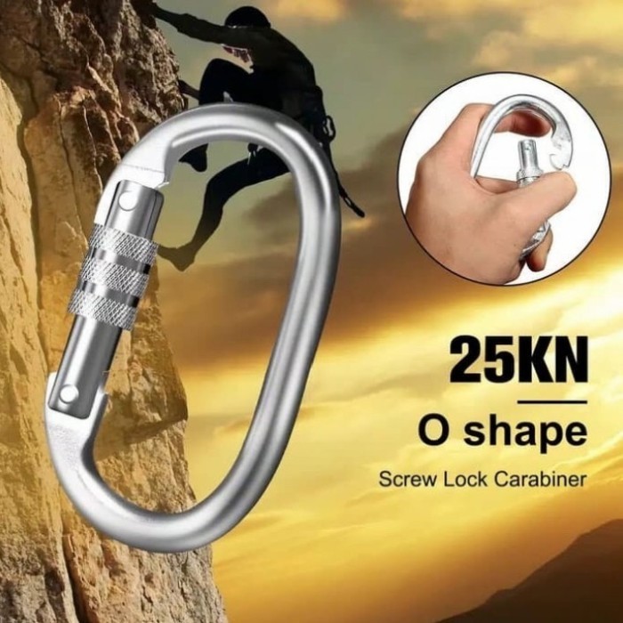 Carabiner 25 Kn Safety For Climbing / Carabiner 25 Kn Panjat Tebing