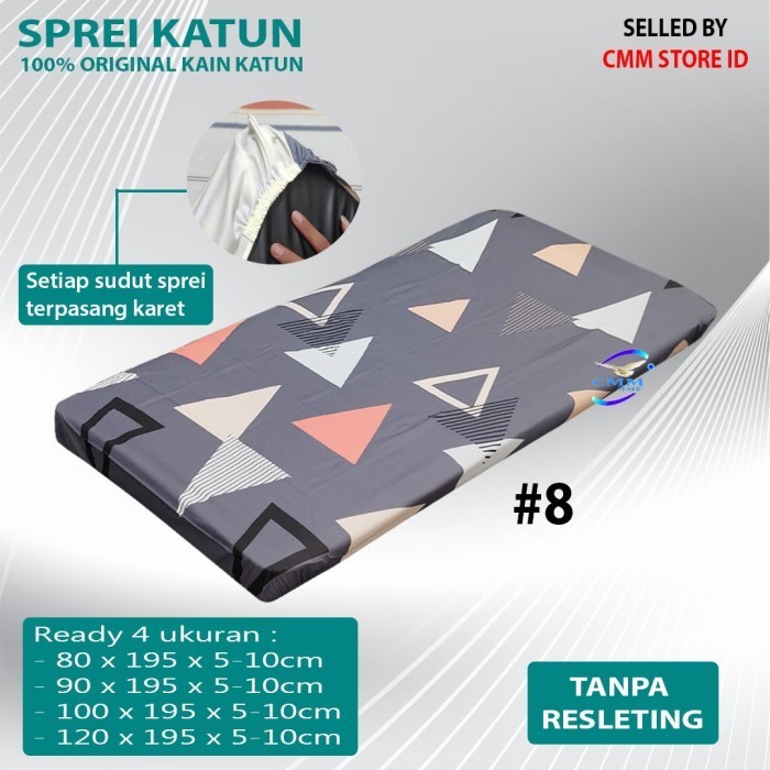 Sprei Katun Kasur Lantai Sprei Travel Bed Sprei Motif Single Ready