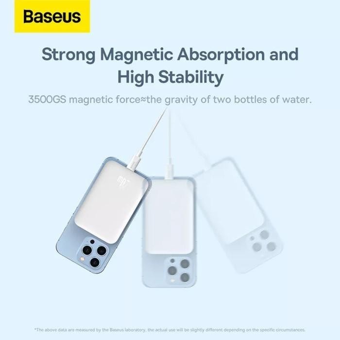 Baseus Powerbank Magnetic Mini Wireless Fast Charger 10000 Mah 20W