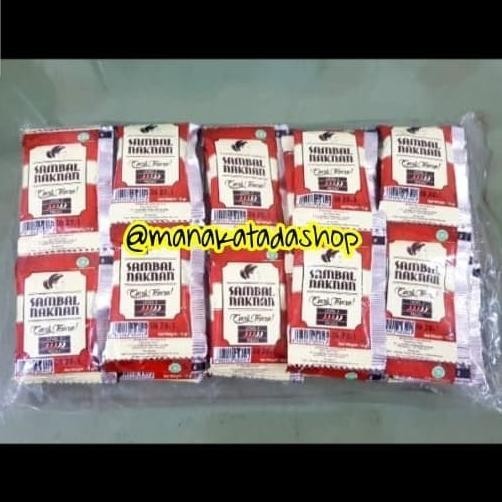 

Sambal Naknan Sachet 1 Pack Isi 50 Sachet - Sambal Bawang Pedas