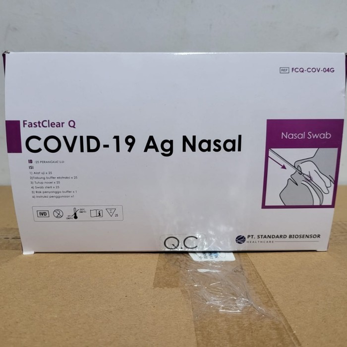 Swab Test Antigen Biosensor Fast Clear Nasal Isi 25 Pcs Original