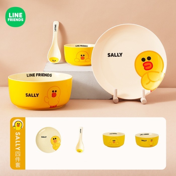 

Ready LINE FRIENDS MERCHANDISE SALLY TABLEWARE SET HAMPERS HADIAH