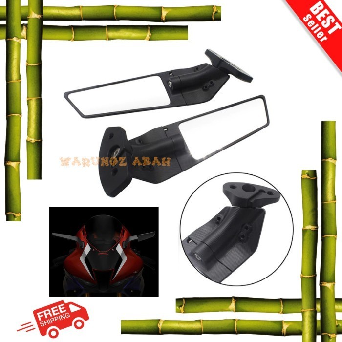 KACA SEPION SPION MODEL WINGLET SAYAP RIZOMA STEALTH HONDA CBR 1000RR