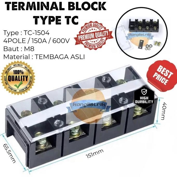 TERMINAL BLOCK 150A 4POLE / TERMINAL BLOCK 4P 150A