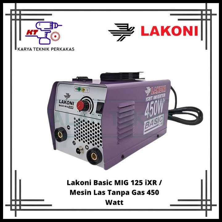 Lakoni Basic Mig 125 Ixr / Mesin Las Tanpa Gas 450 Watt