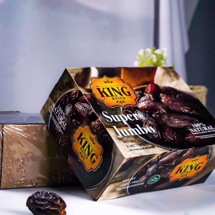 

Kurma - Kurma Medjol Premium Super Jumbo 1Kg - King Medjool Dates Super Jumbo