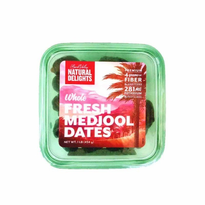 

Kurma - Natural Delights Medjool Dates Fruits 454 Gr Buah Kurma Medjol Usa