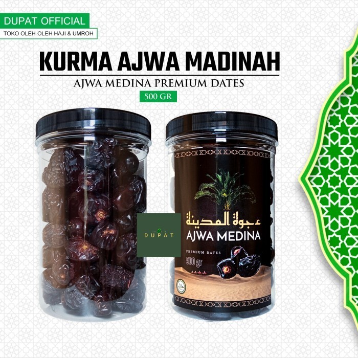 

Kurma - Kurma Ajwa Madinah 500 Gr / Kurma Nabi Asli / Ajwa Medina