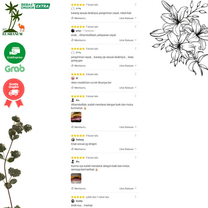 

Kurma - Kurma Sukari Al Madinah 3Kg Grade 2 / Kurma Sukari Nr / Korma Basah