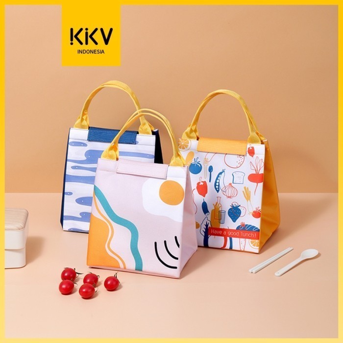 Kkv 40000Km Lunch Bag Tas Bekal Makanan Thermal Tahan Panas Dingin