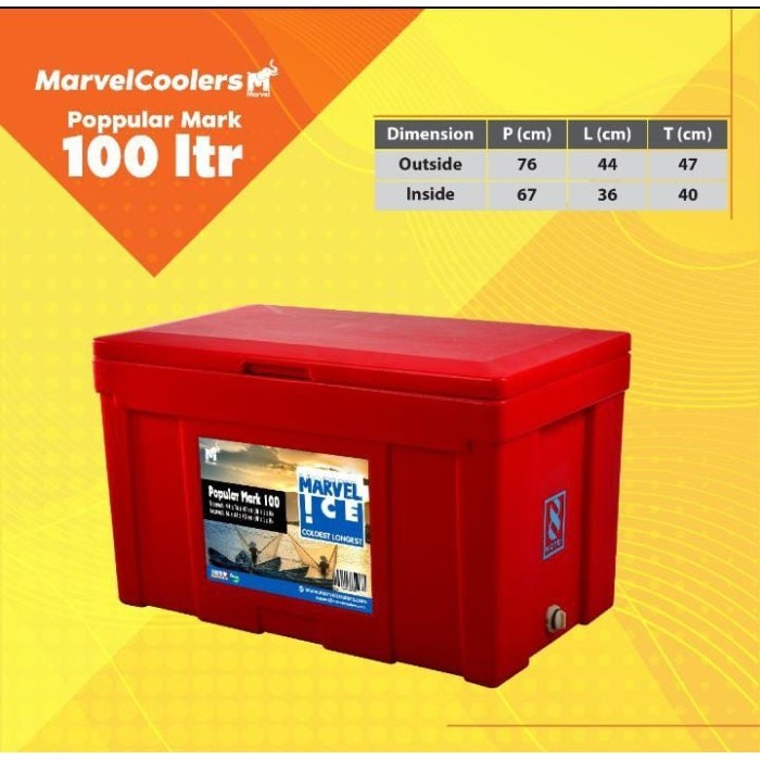 Marvel Cooler Box 100 Liter Thermos Es