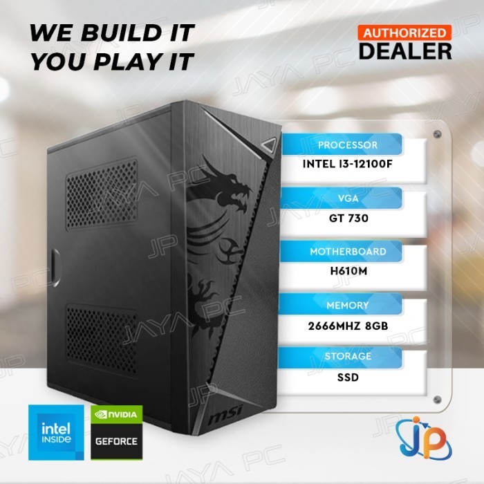 OFFICE POINT GEFORCE GT 730 - PC RAKITAN INTEL I3 GEN 12