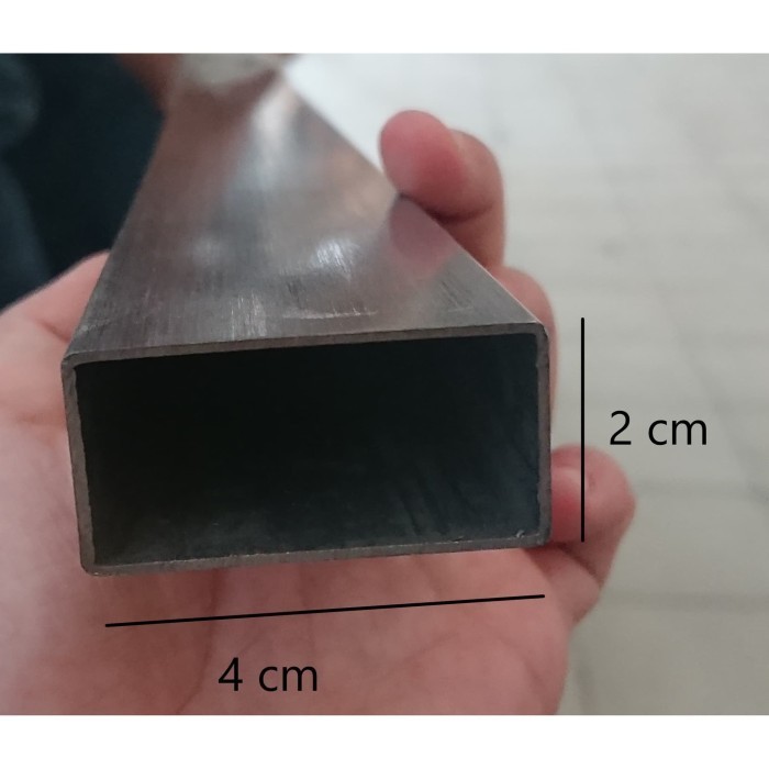 BEST LOWEST PRICE HOLLOW STAINLESS 2 CM X 4 CM X 6 MTR TEBAL 1 MM