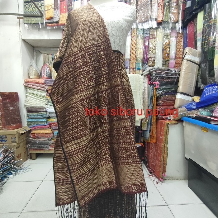 Tumtuman tanpa sambungan songket Tarutung benang halus