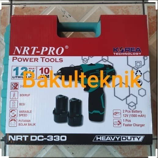 Mesin Bor cordless nrt pro dc330 bor nrt dc330