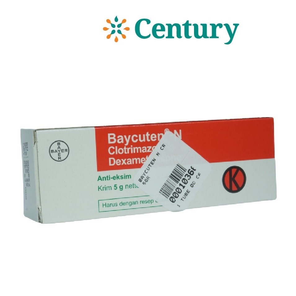 BAYCUTEN N CREAM 5GR / DERMATITIS / EKSIM / INFEKSI JAMUR / INFLAMASI KULIT