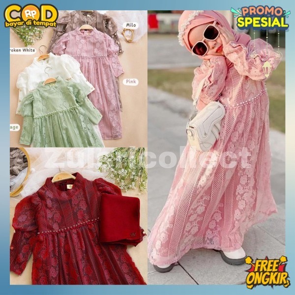 Dress Gamis Gamis Anak Perempuan Remaja Usia Tanggung Anak Cewek Syari Kekinian Games Remaja Import 
