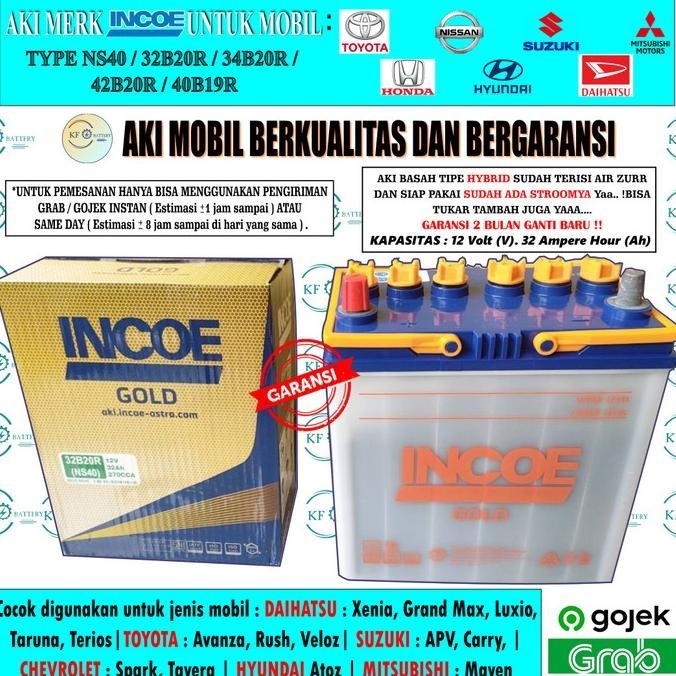 Ready | Siap Kirim Aki Mobil Apv, T120Ss Pick Up, Carry Pick Up, Luxio Ns40 Incoe Gold