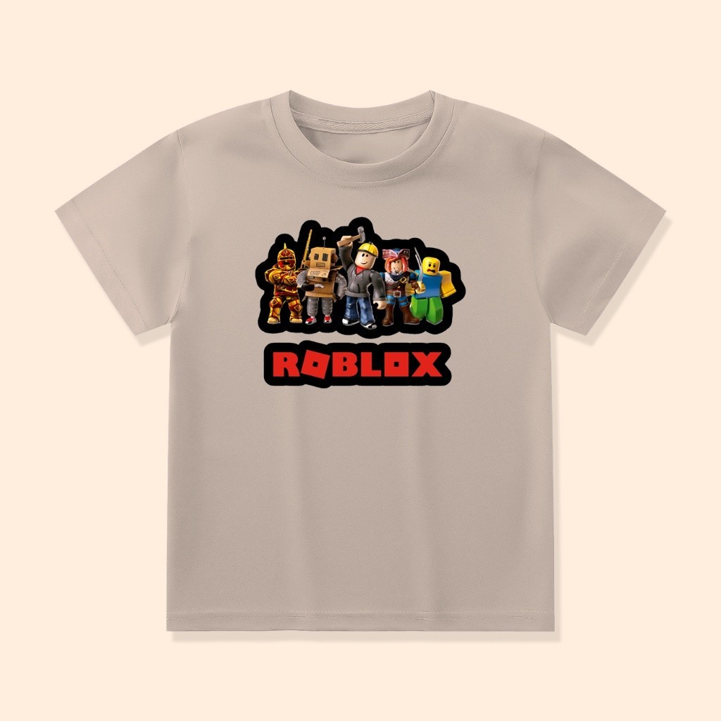 Baju Kaos Anak Roblox Doors Anak Laki - Laki Perempuan Unisex Custom Nama ROB-07B