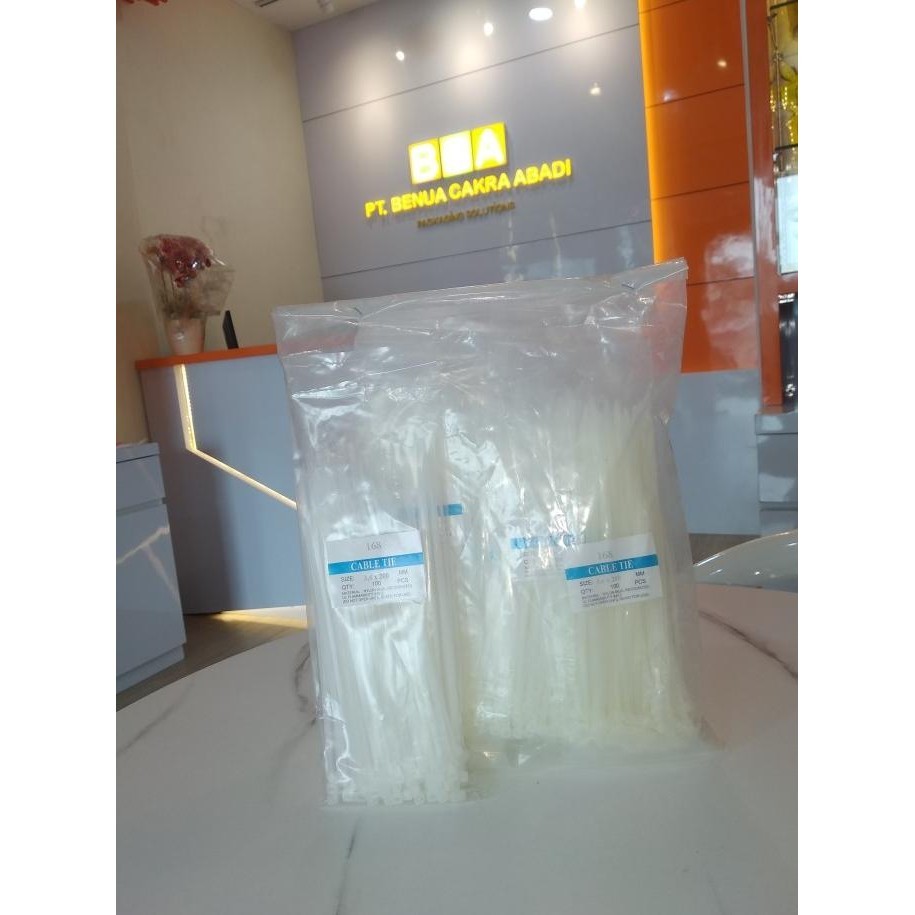 

Tali Segel Plastik 3,6 X 200 Mm - Kabel Ties - Isi 1000Pcs Kualitas Premium