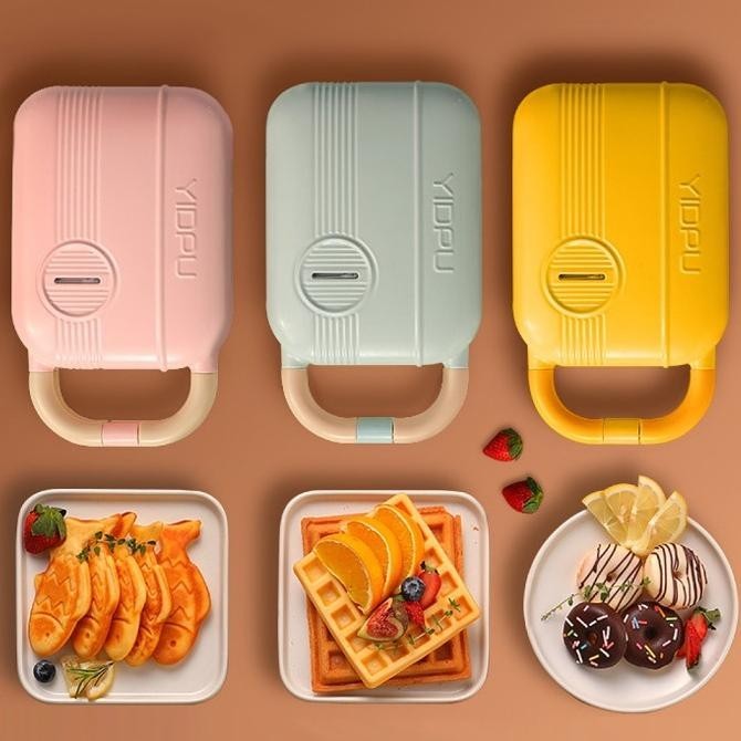 Best Sales Kochen Yidpu Sandwich Waffle Maker 2In1 Toaster Panggang Electric Berkualitas