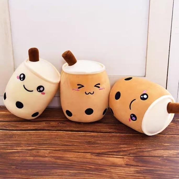 NEW PRODUK Boba Bubble Tea Plush Boneka Bubble Tea Milk Tea Bobba