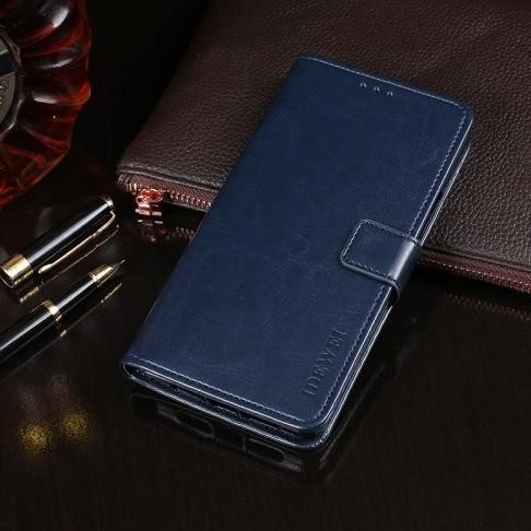 Hot - Case Leather Wallet/Flip Polos Samsung A6 Plus - Hitam ,,