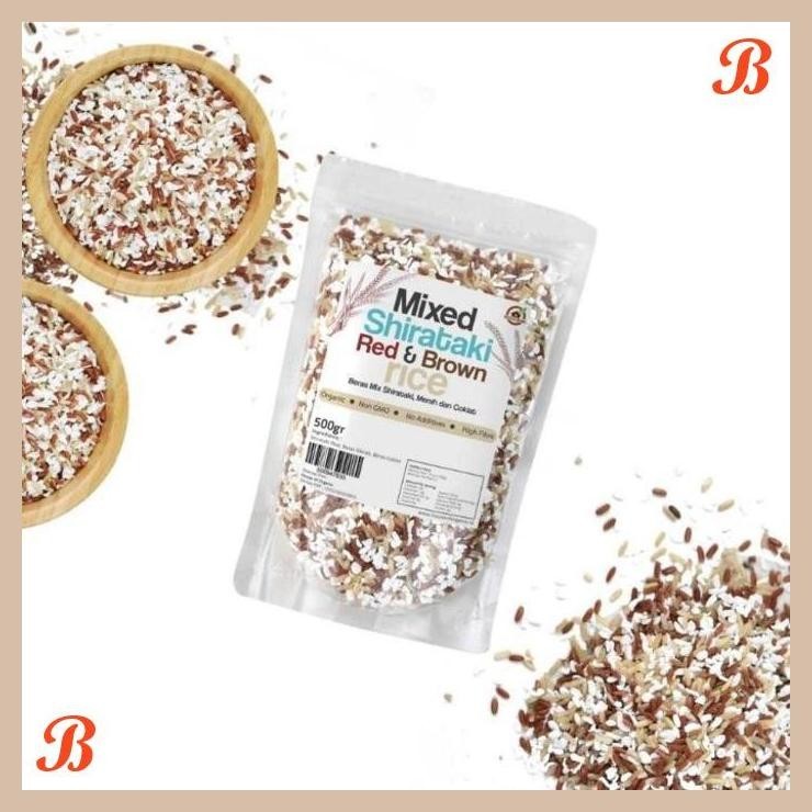 

| HOF | HOUSE OF ORGANIX MIXED SHIRATAKI RED AND BROWN RICE 500 GR