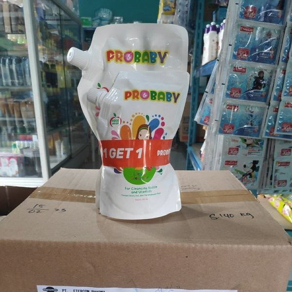 Probaby Liquid Cleanser 450ml Pencuci botol Susu dot perlengkapan bayi for Cleansing Bottle and