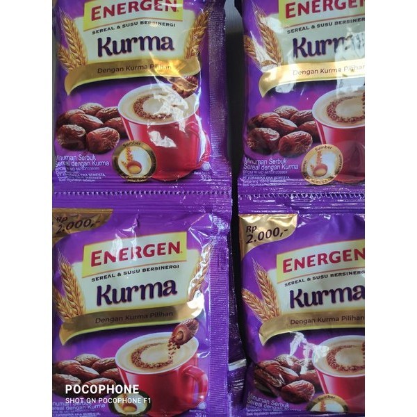 

Energen Kurma Sereal 10 Pcs Rencengan Renceng Sachet Susu Bersinergi Bergizi Minuman Minum saset