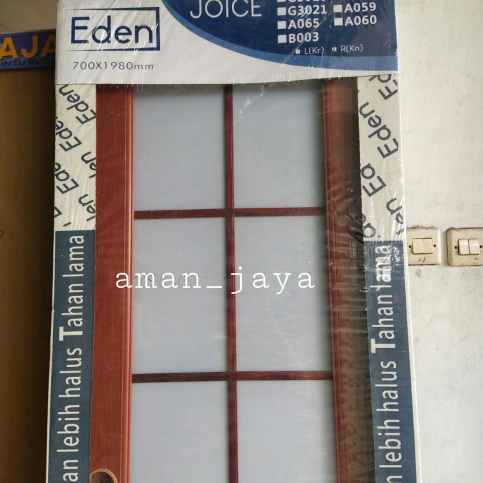 Terlaris PINTU KAMAR MANDI EDEN // PINTU EDEN COKLAT SERAT KAYU