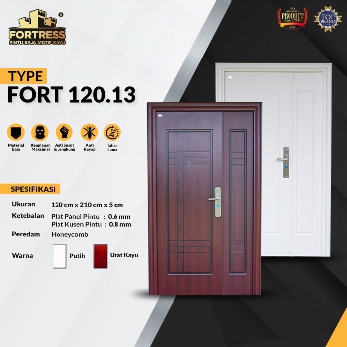 Terlaris Pintu Utama Pintu Baja Fortress 120.13