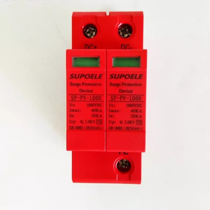 DC SPD 1000V Surge Arrester Protect Device Solar PV Panel surya
