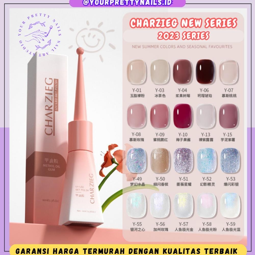 LARIS NEW CHARZIEG 2023 SERIES NAIL GEL POLISH SEXY COLORS / New Kutek Charzieg Cat Kuku 10ml / Kute