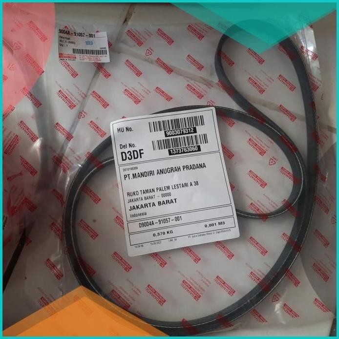 Fan belt fanbelt tali kipas avanza xenia 2012 2013 2014 2015 ori 16nov